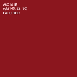 #8C161E - Falu Red Color Image